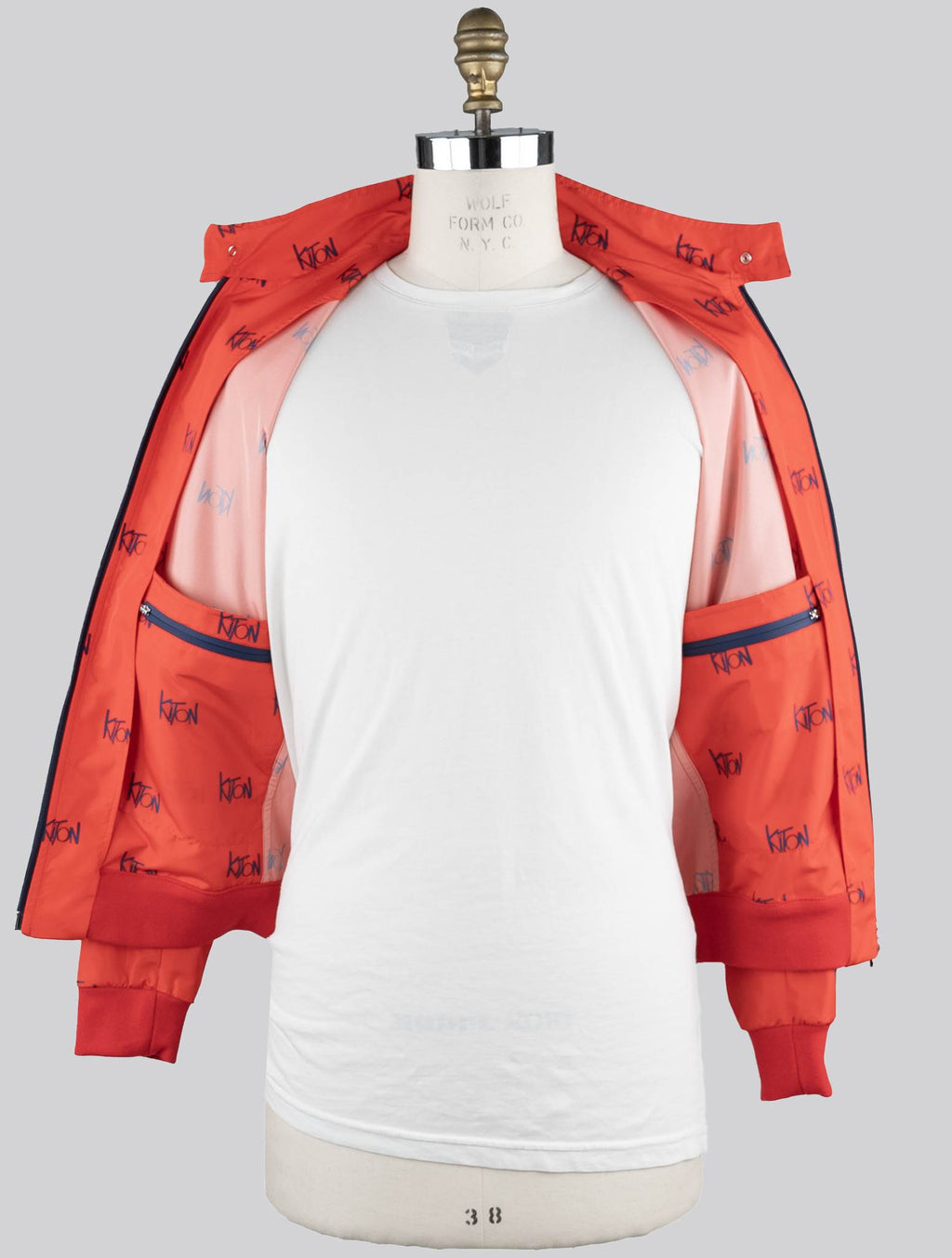 Kiton Red Blue Pl Coat - view 3