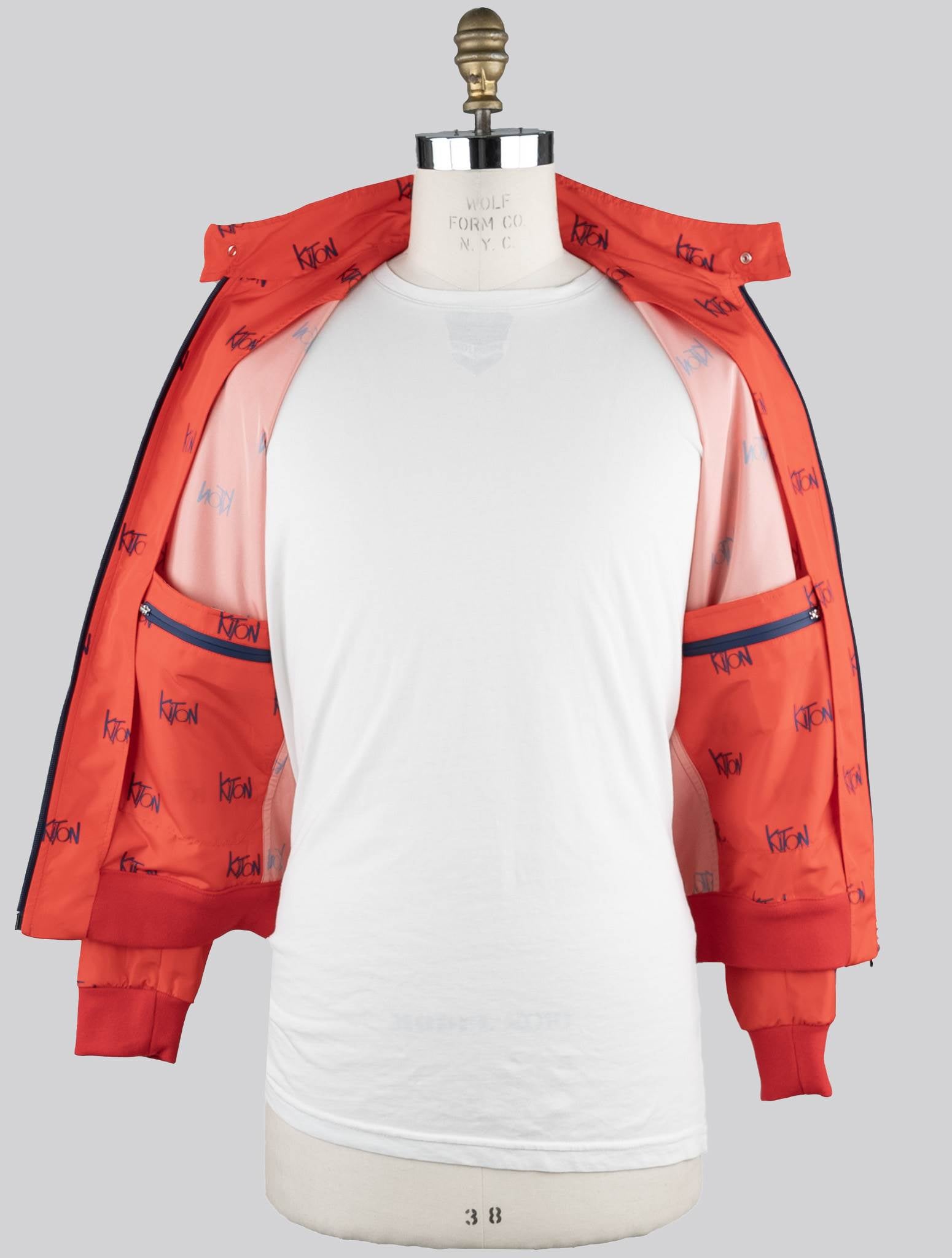 Kiton Red Blue Pl Coat - view 3