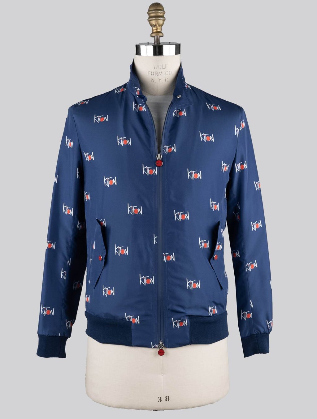 Kiton Blue Pl Coat Blue