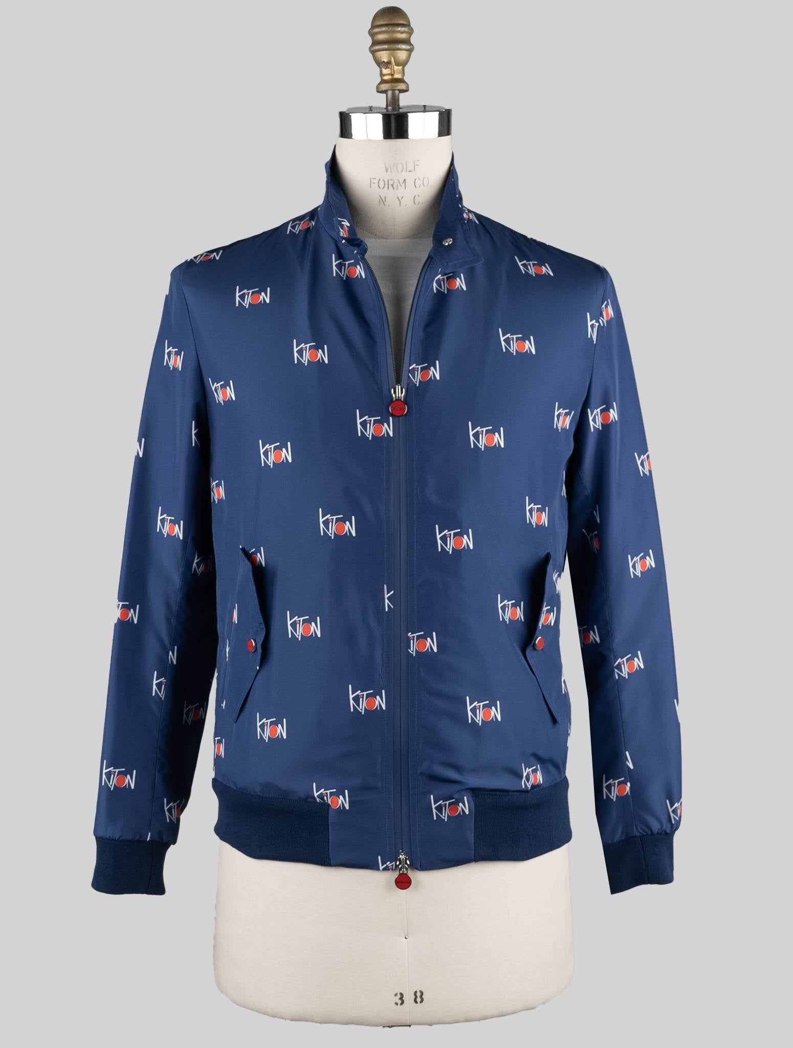 Kiton Blue Pl Coat Blue