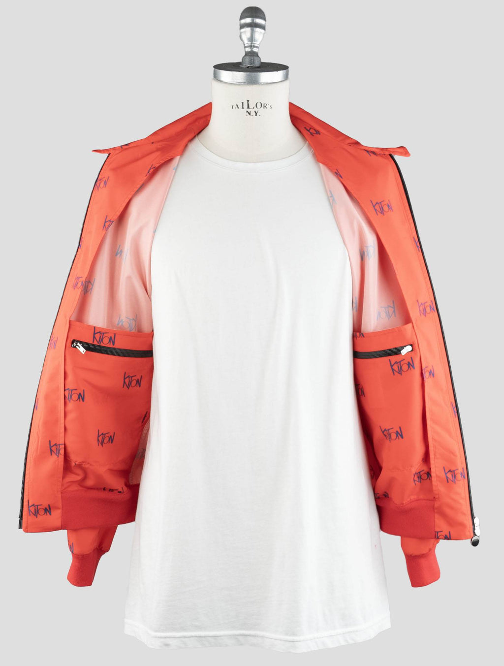 Kiton Orange Pl Coat - view 3