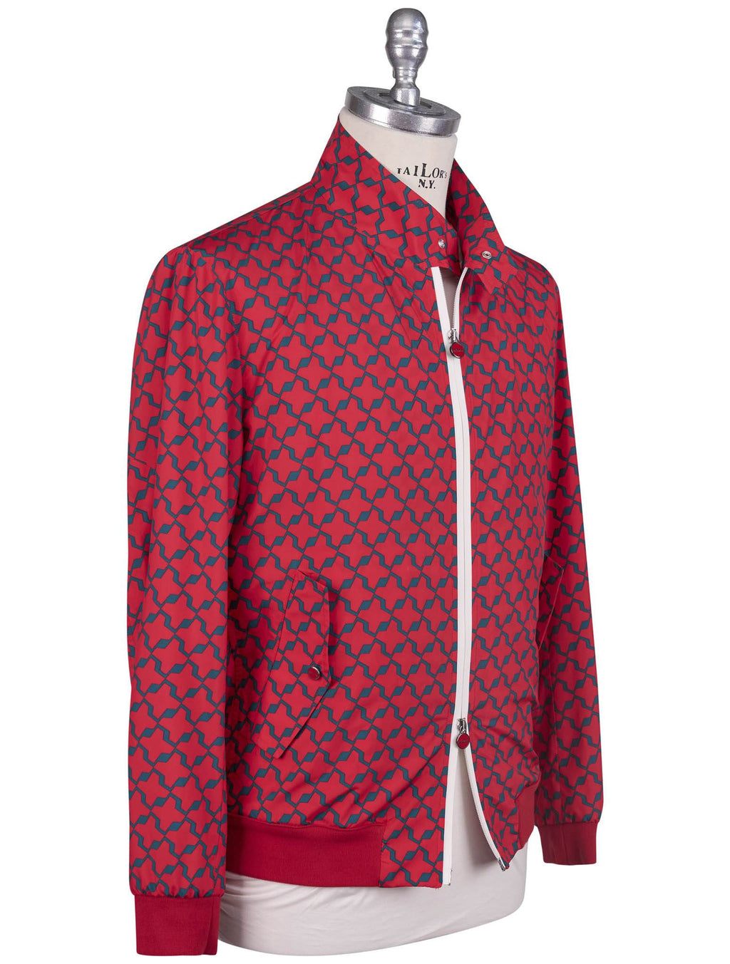 Kiton Red Green Pl Coat - view 3