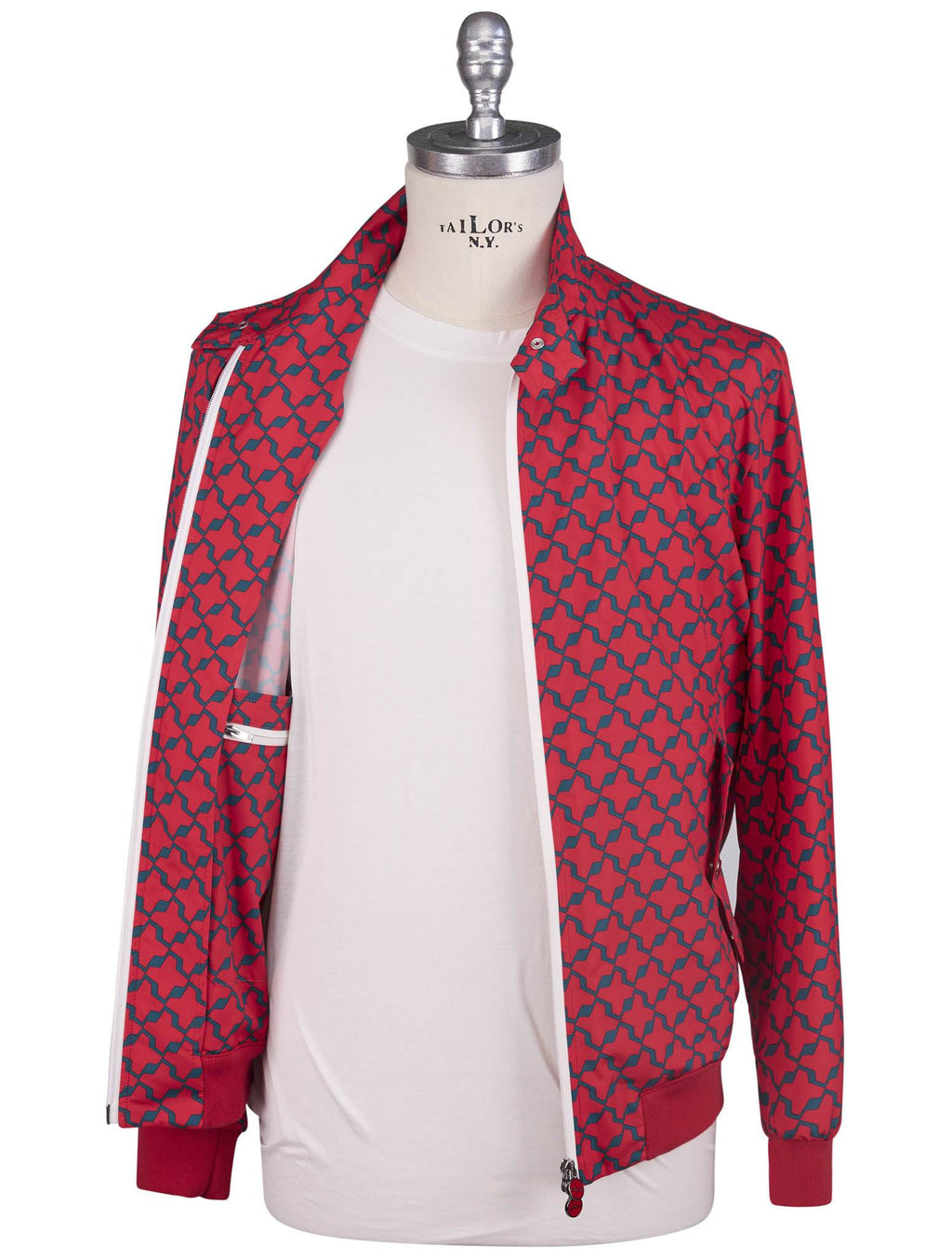 Kiton Red Green Pl Coat - view 4