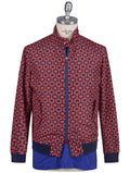 Kiton Blue Red Pl Coat