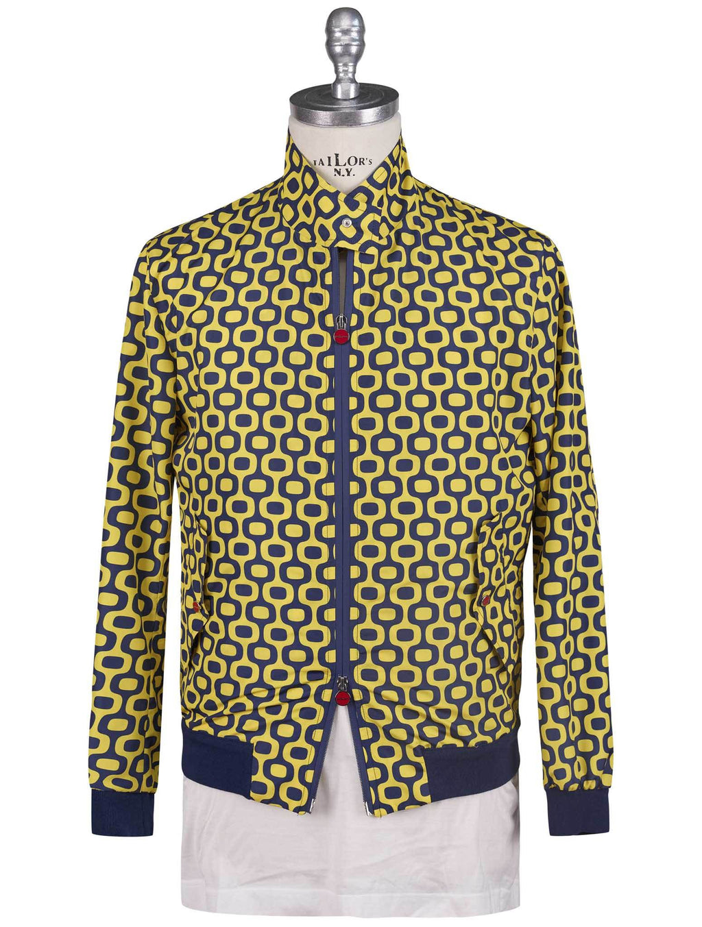Kiton Blue Yellow Pl Coat - view 5