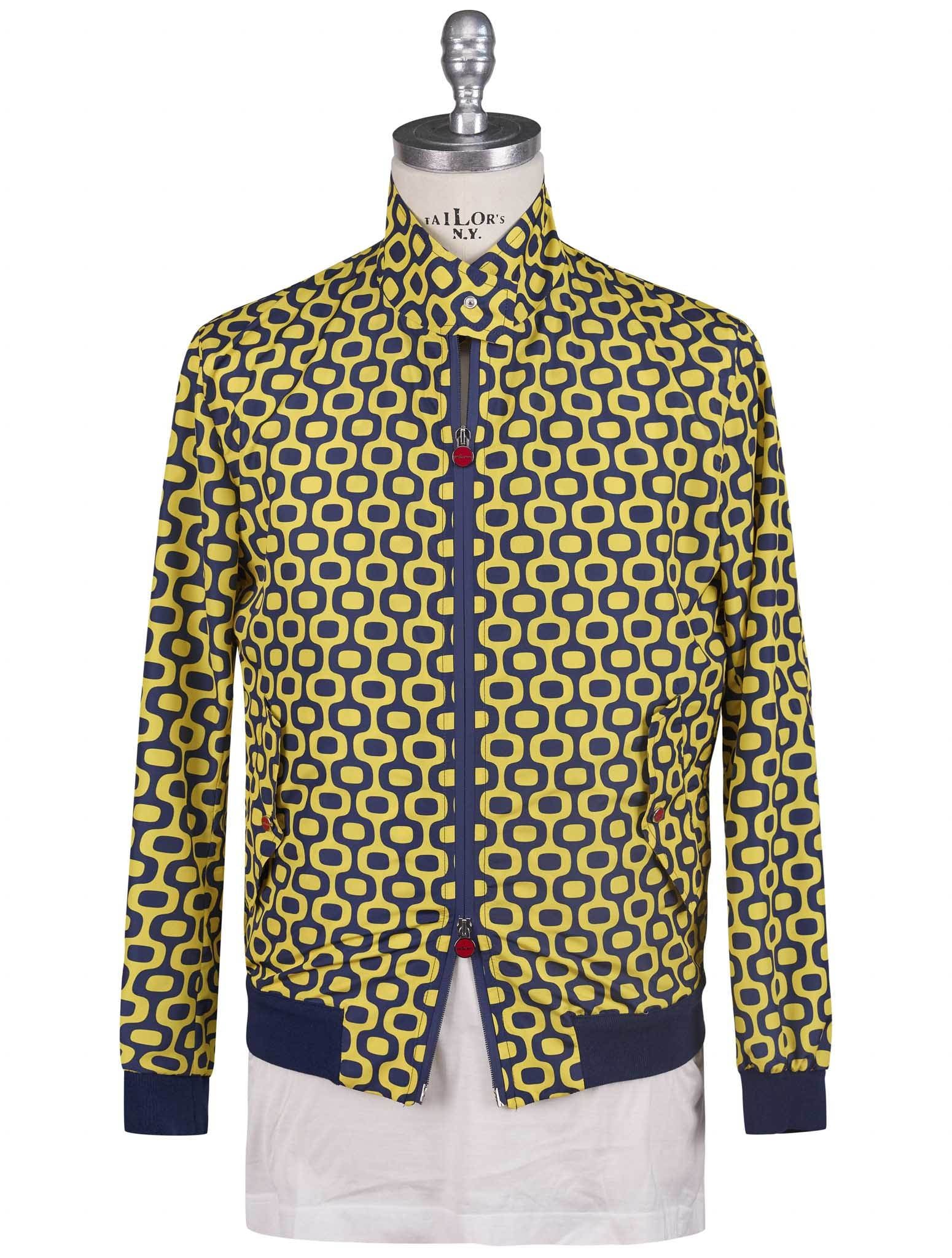 Kiton Blue Yellow Pl Coat
