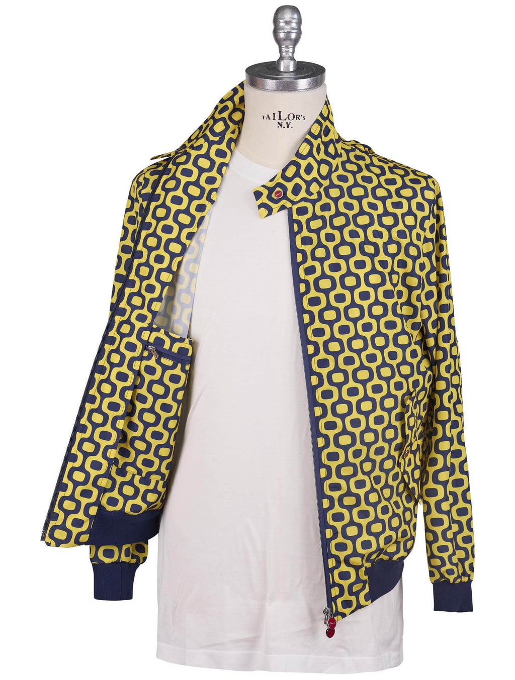 Kiton Blue Yellow Pl Coat - view 3