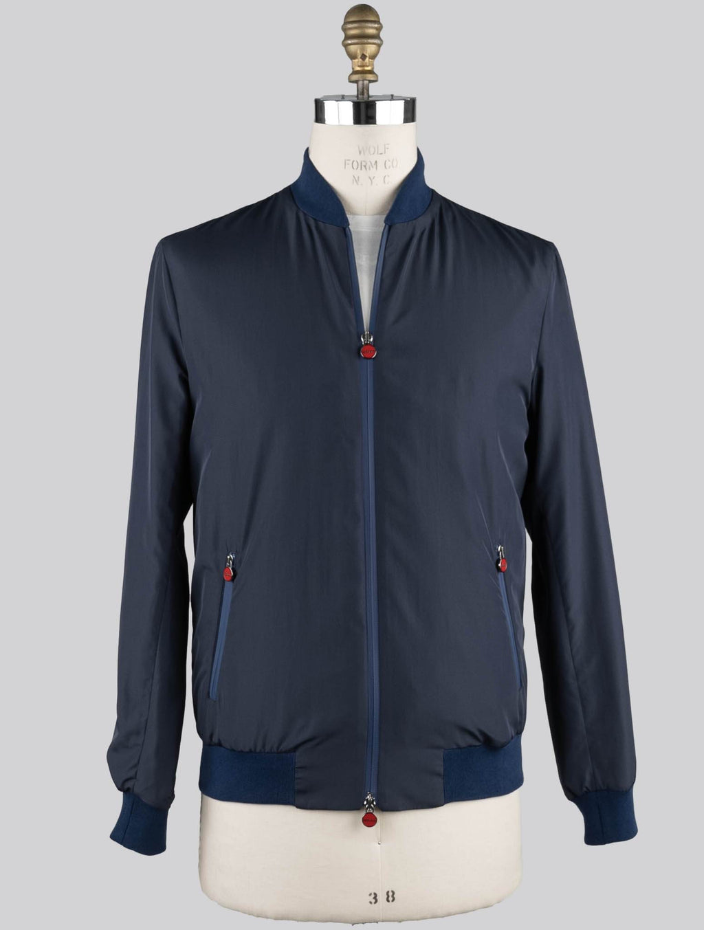 Kiton Blue Navy Pl Coat