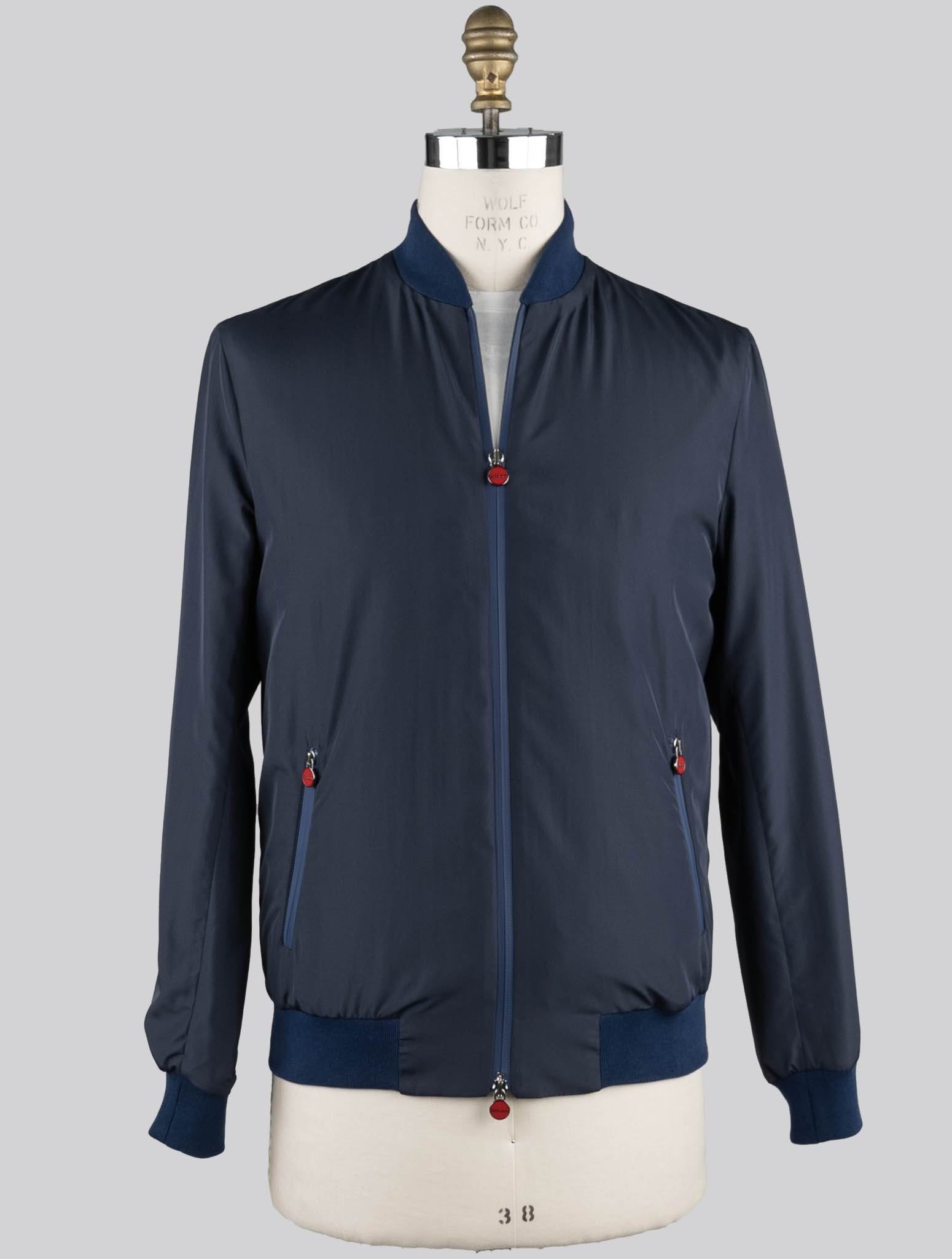 Kiton Blue Navy Pl Coat