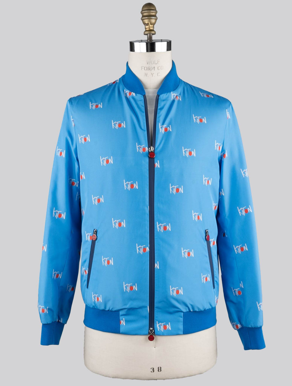 Kiton Light Blue Pl Coat Light Blue