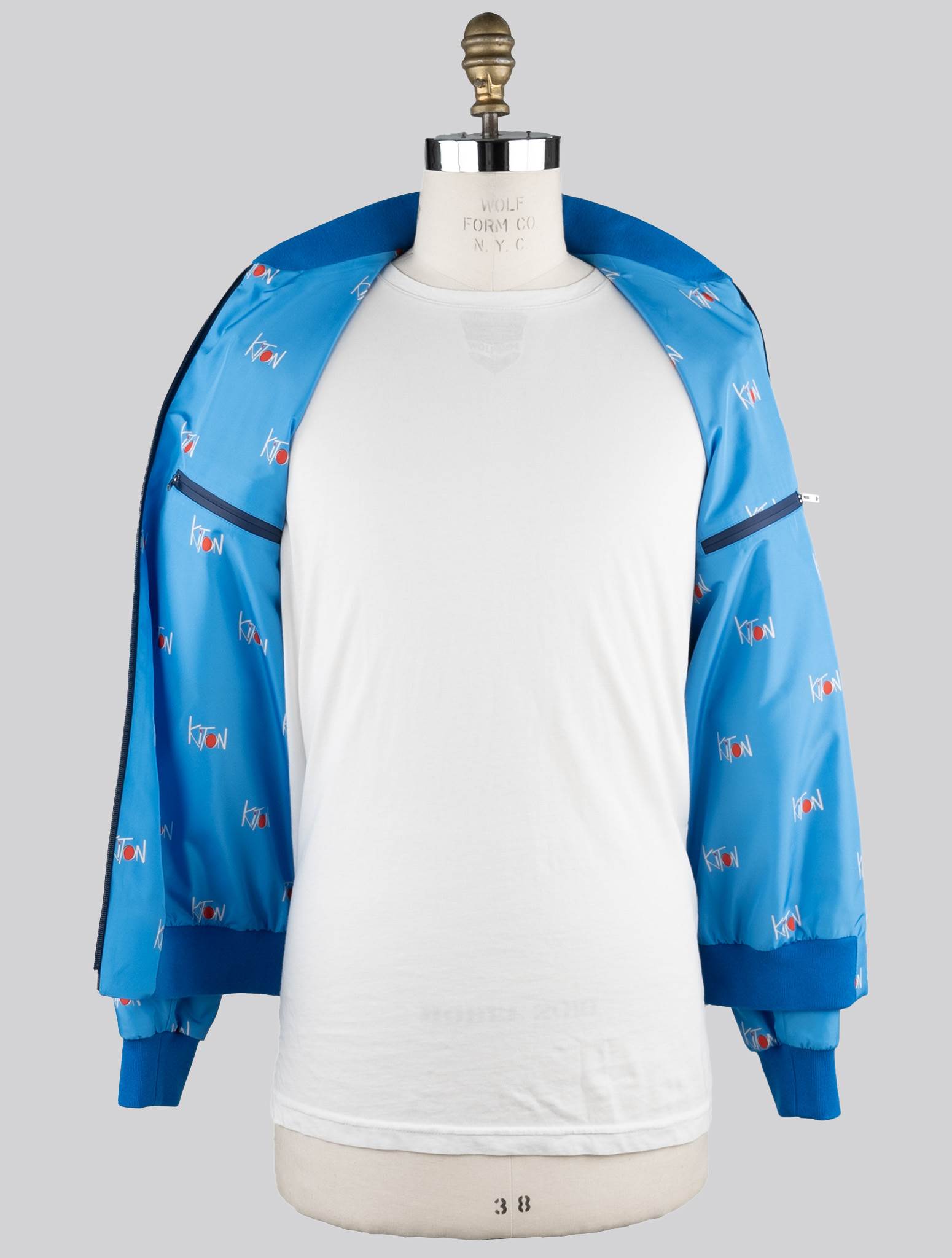 Kiton Light Blue Pl Coat Light Blue - view 5