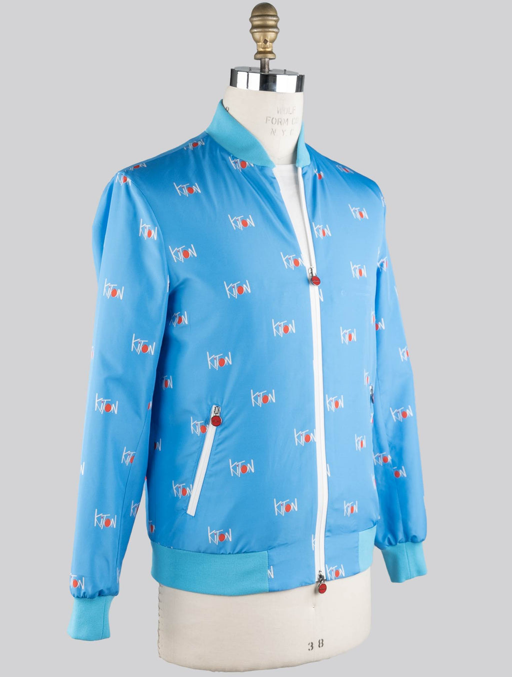 Kiton Light Blue Pl Coat Light Blue - view 2
