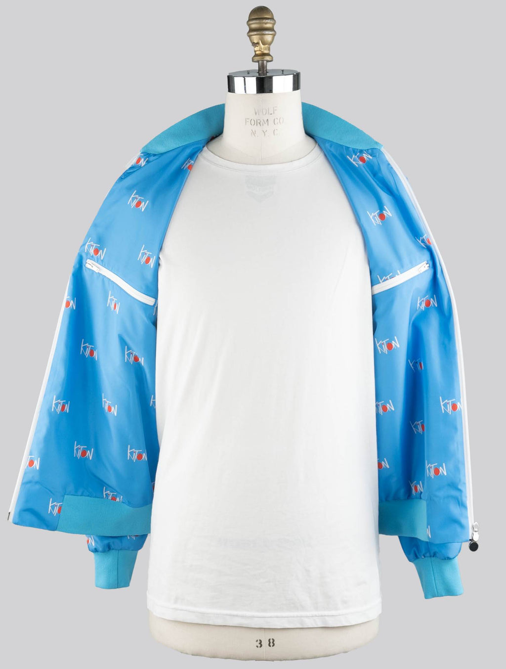 Kiton Light Blue Pl Coat Light Blue - view 6