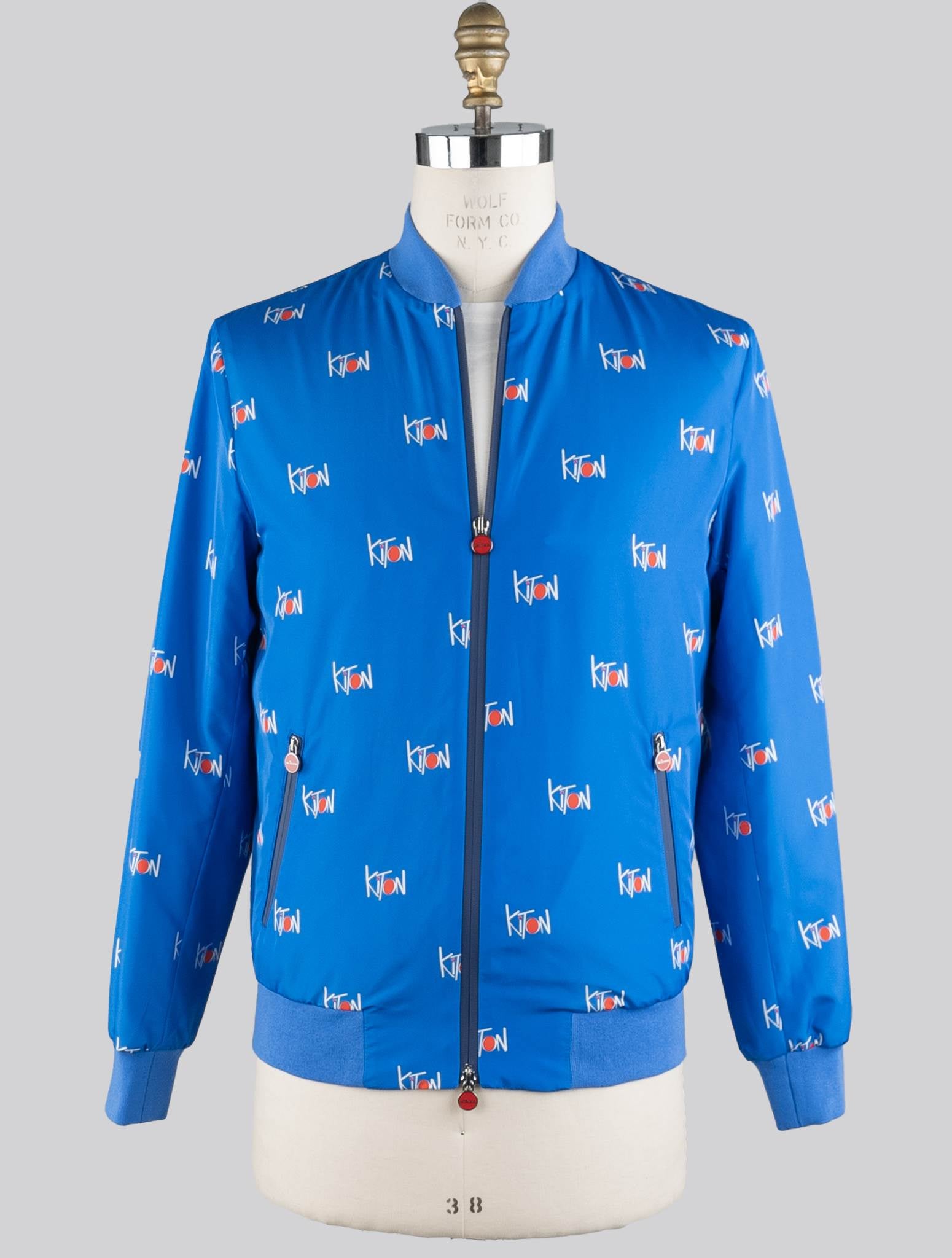 Kiton Blue Pl Coat Blue