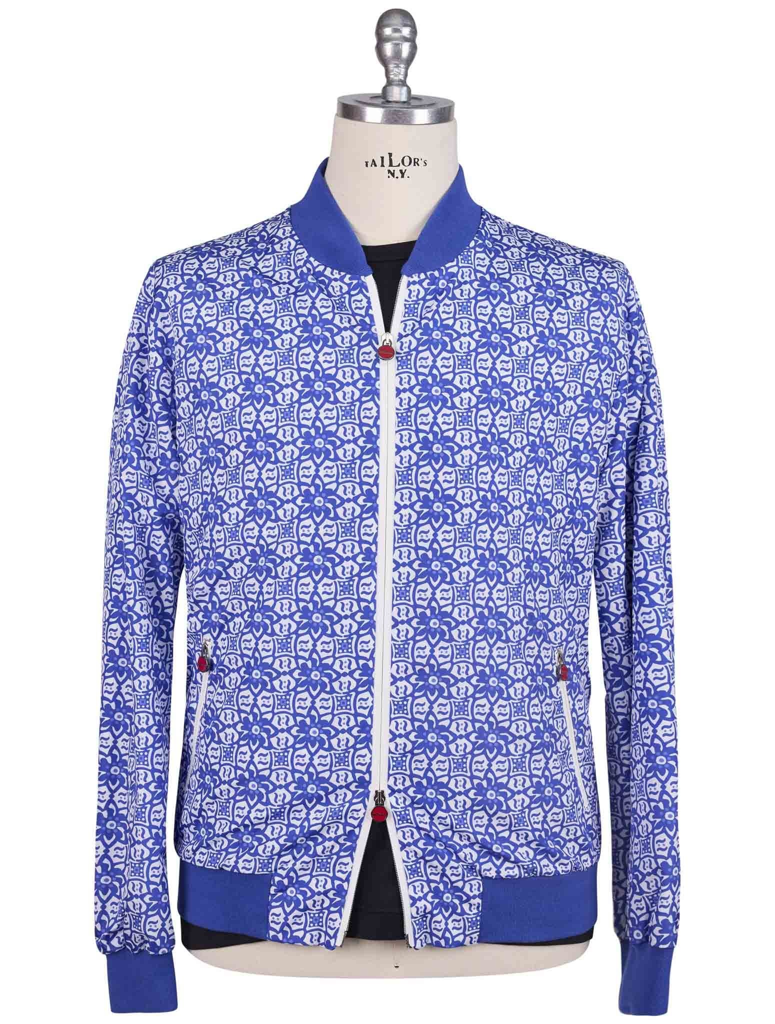 Kiton Blue White Pl Coat