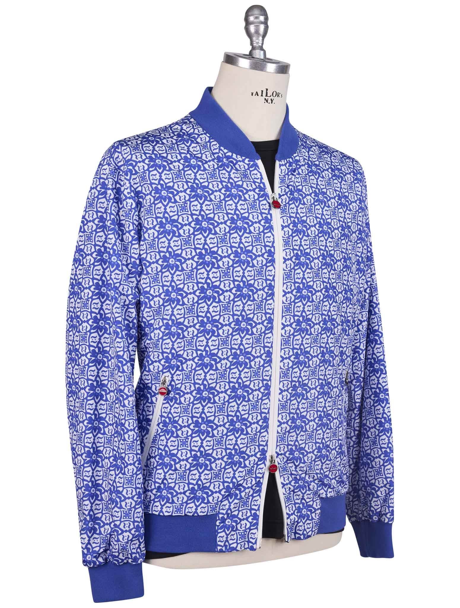 Kiton Blue White Pl Coat - view 2