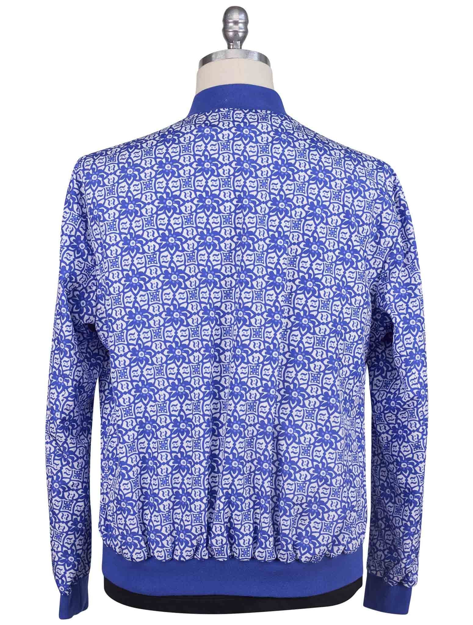 Kiton Blue White Pl Coat - view 3