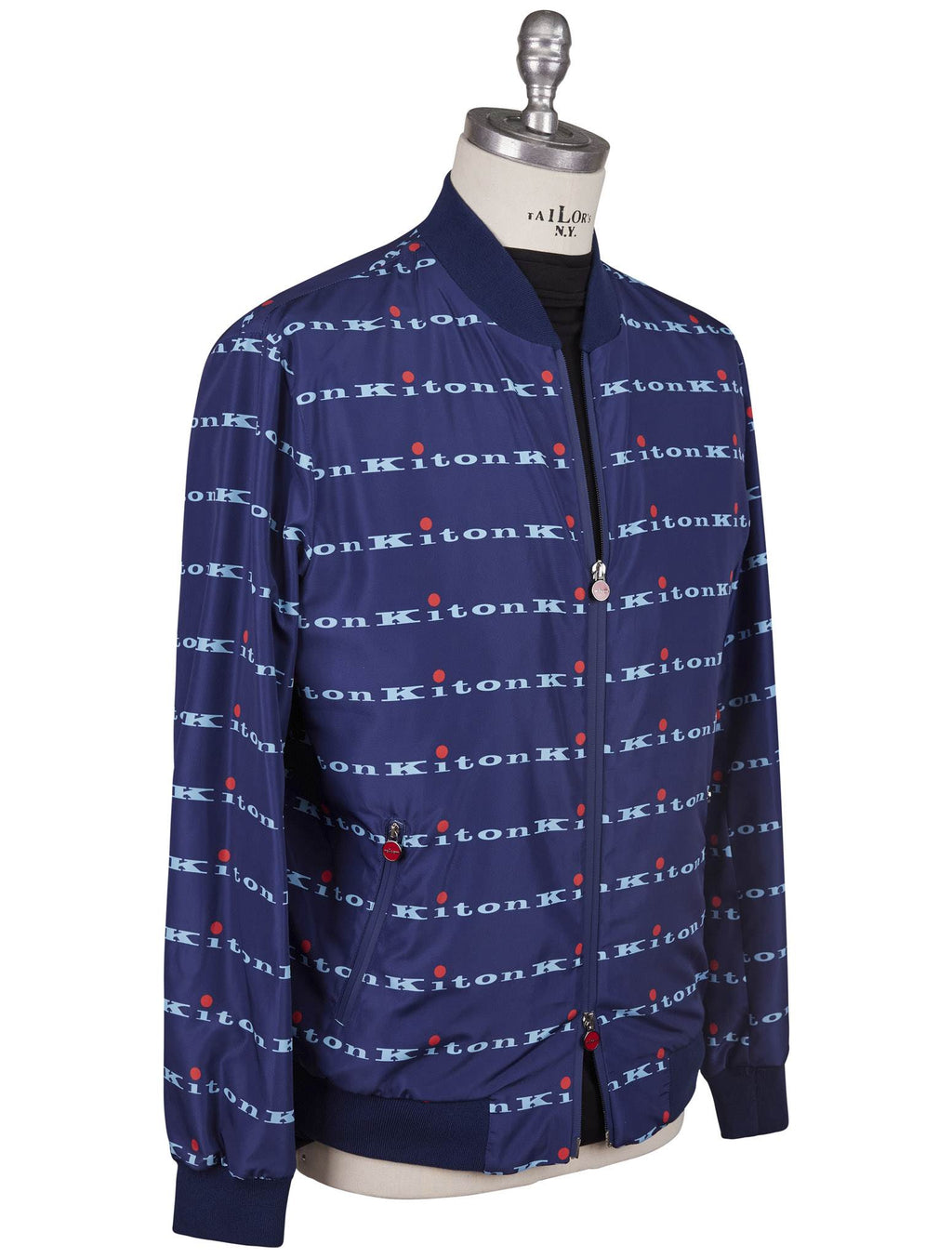 Kiton Blue Pl Coat Blue - view 2