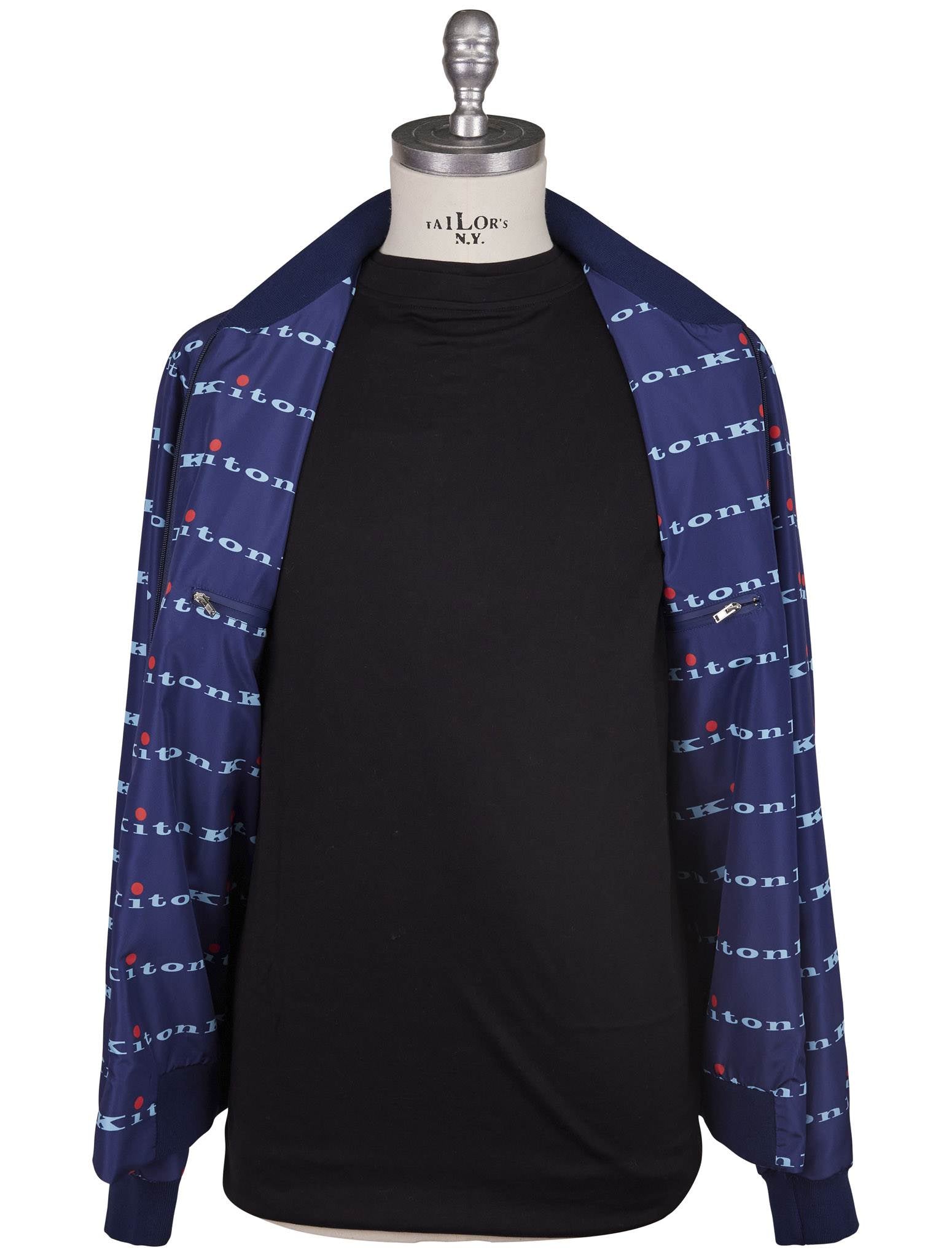 Kiton Blue Pl Coat Blue - view 4