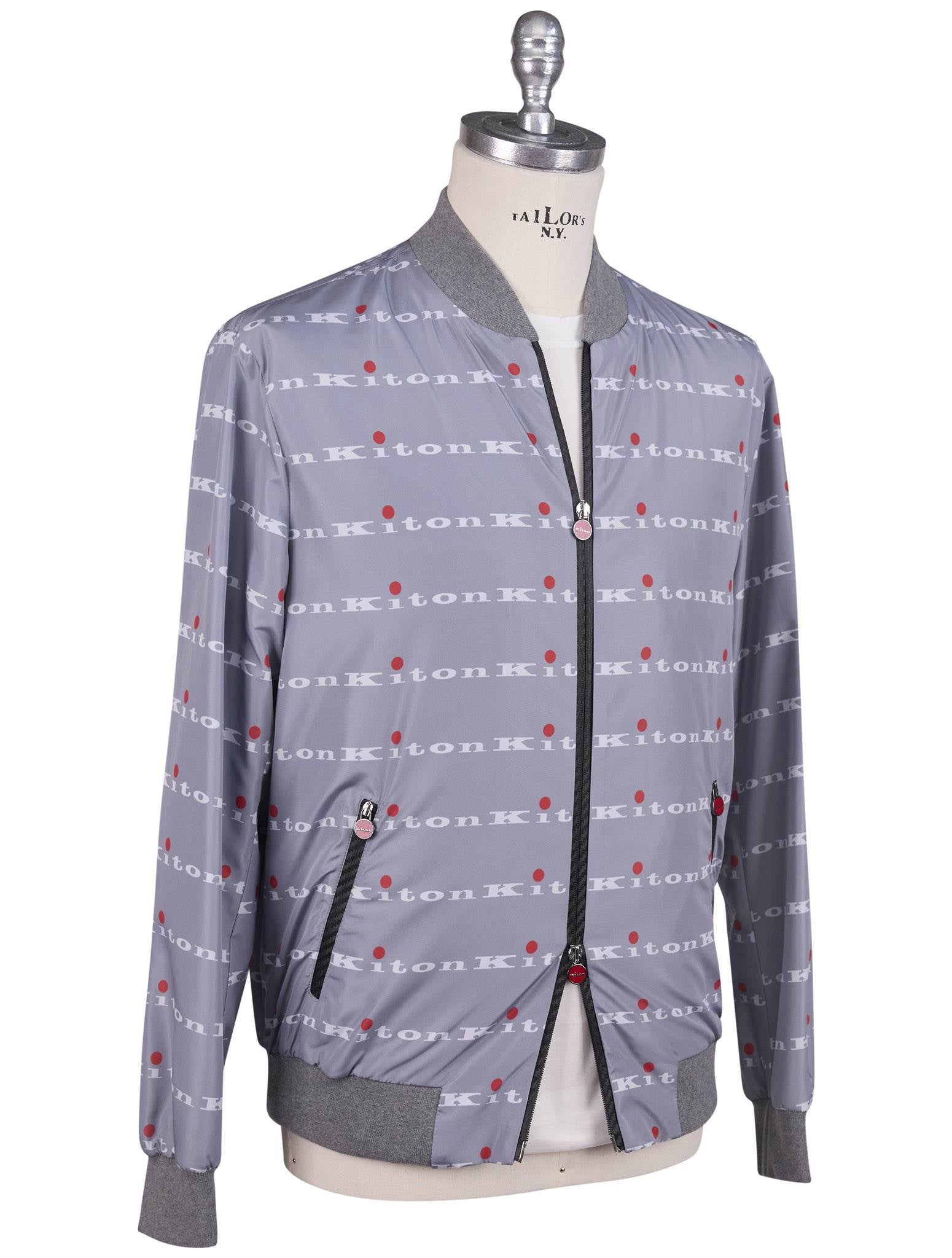Kiton Gray Pl Coat Gray - view 2