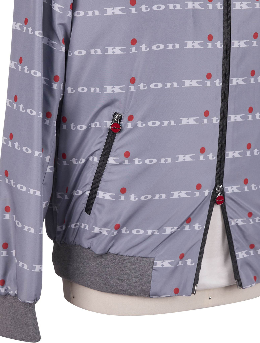 Kiton Gray Pl Coat Gray - view 4