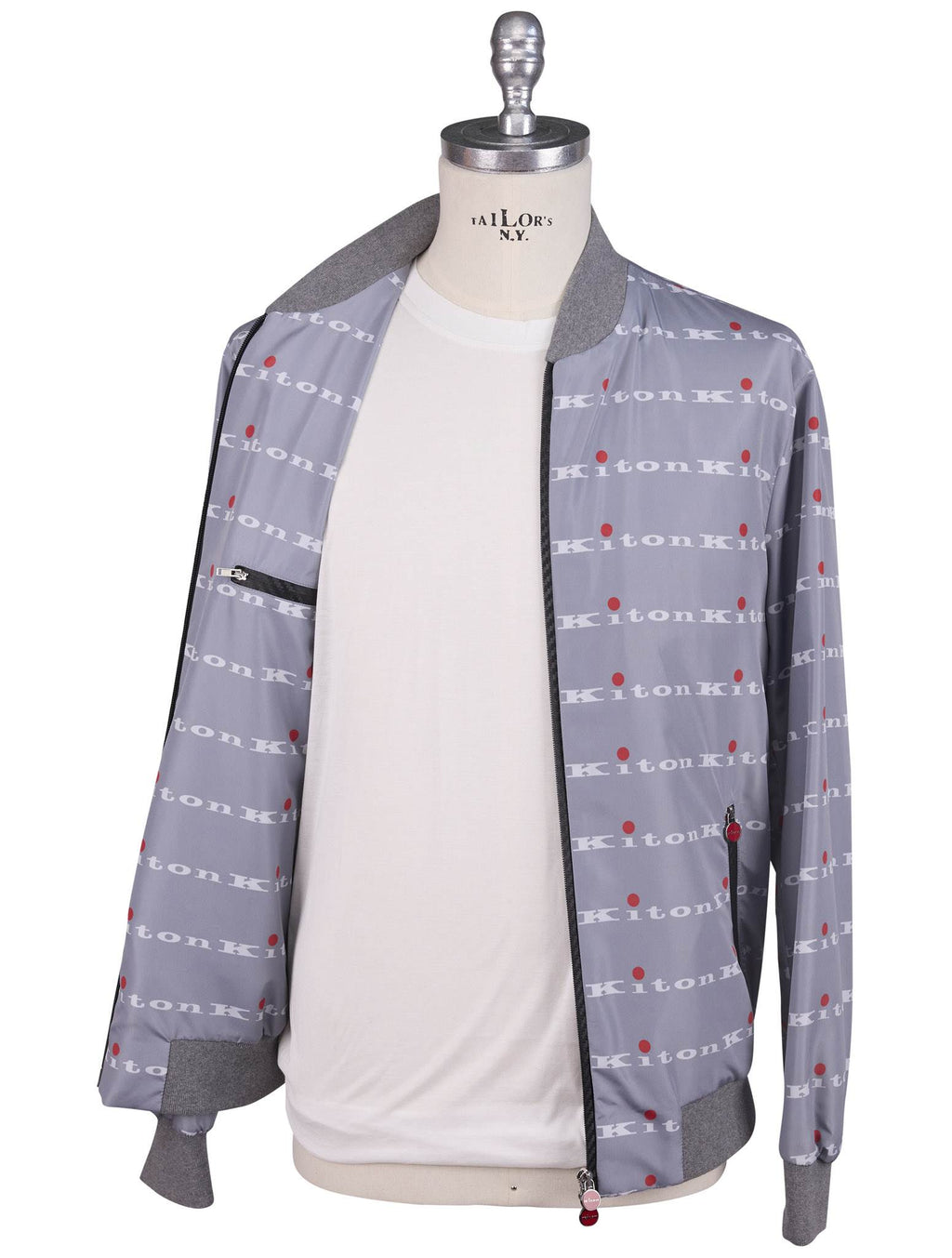 Kiton Gray Pl Coat Gray - view 3