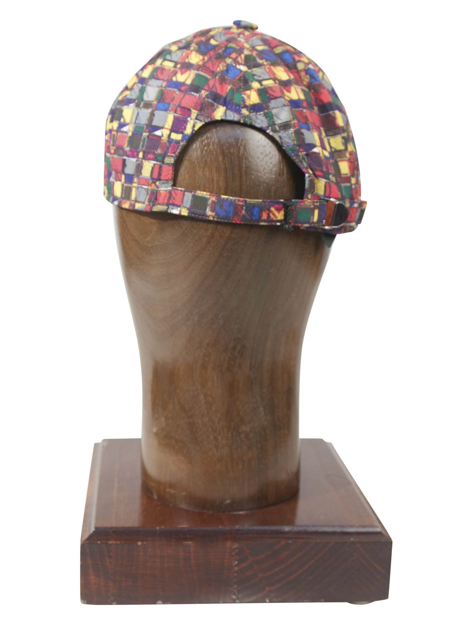 Kiton Multicolor Plaid Baseball Cap (APP016) 7