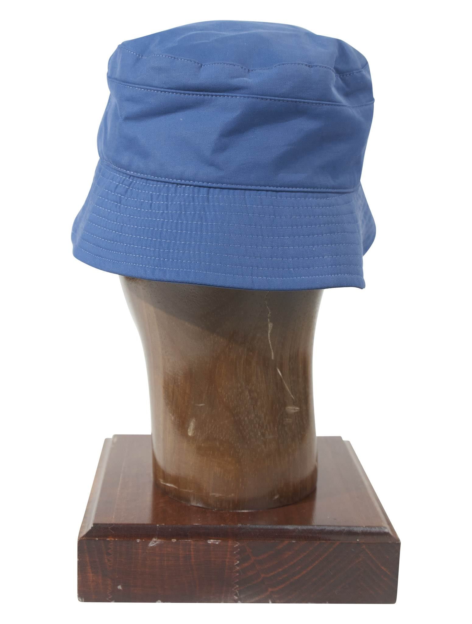Kiton Blue Cotton Paisley Hat 2