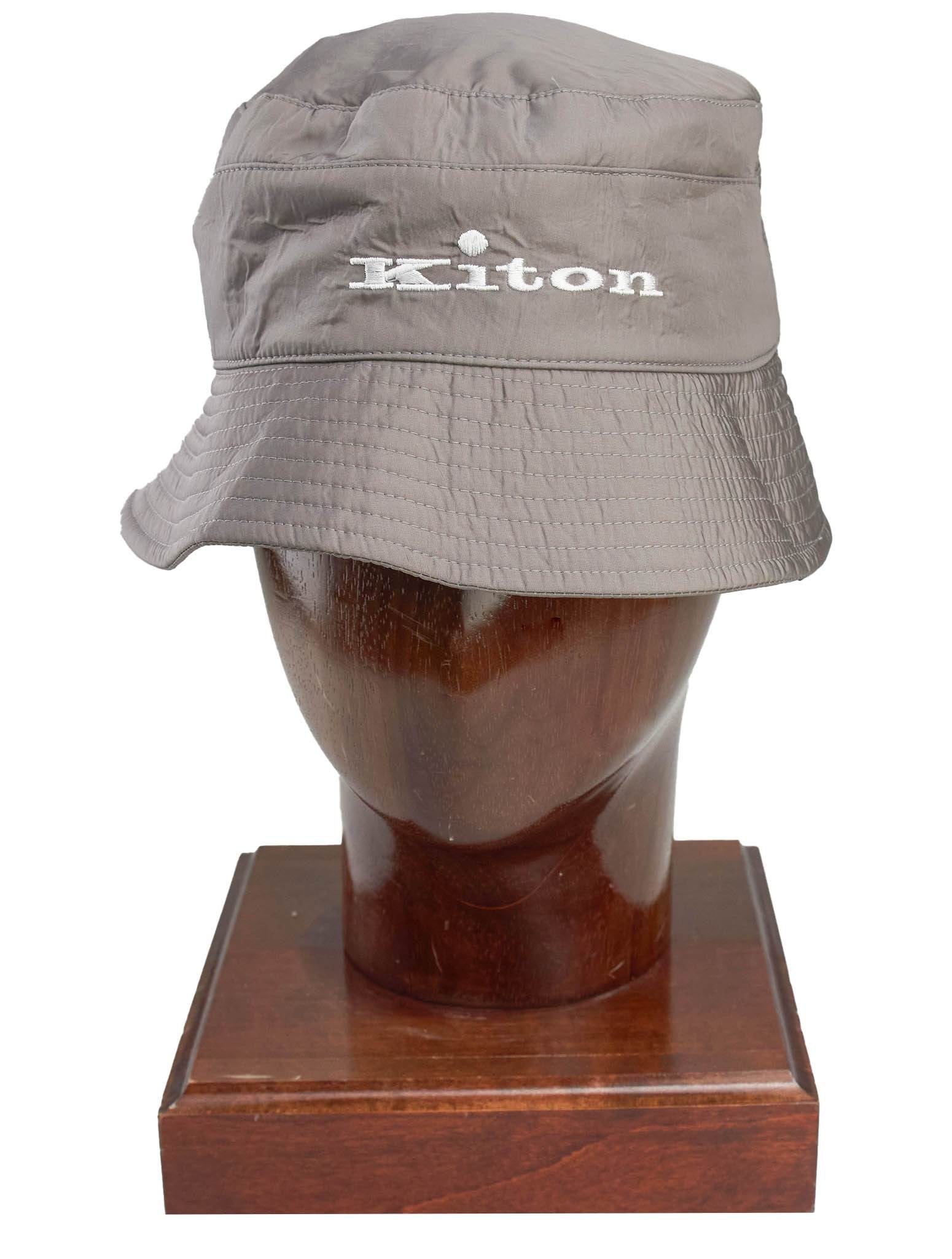 Kiton Gray Paisley Hat 7