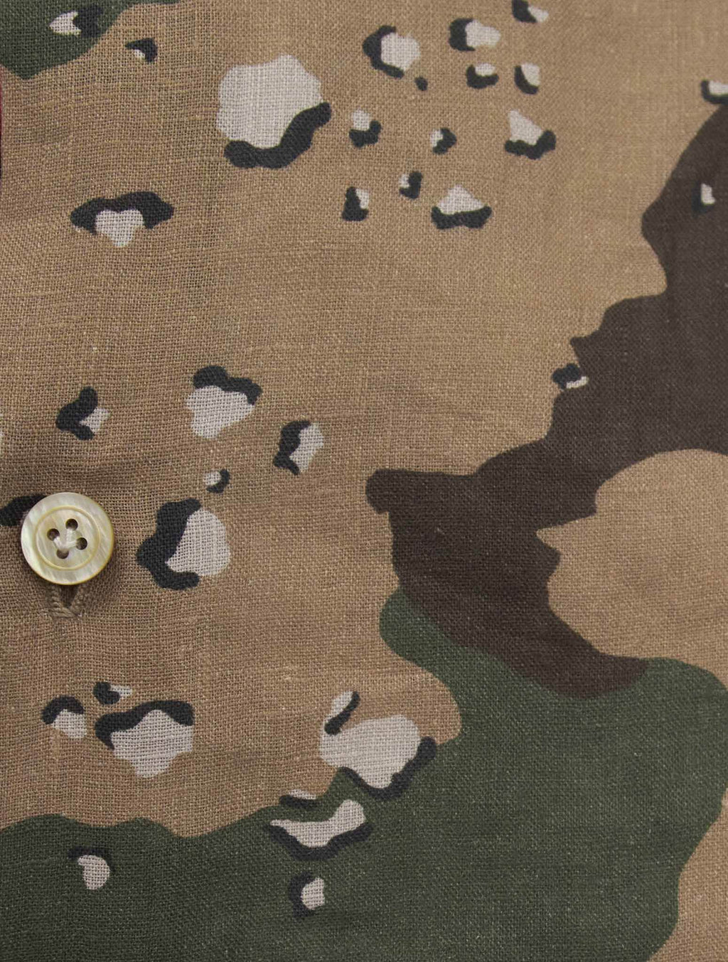 Kiton Multicolor Linen Korean Shirt - view 3