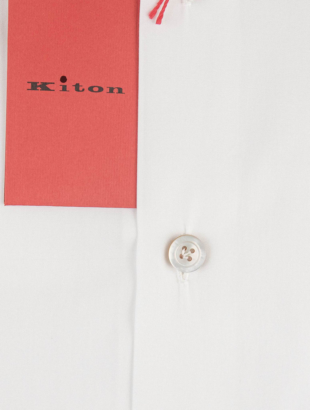 Kiton White Cotton Shirt — view 4