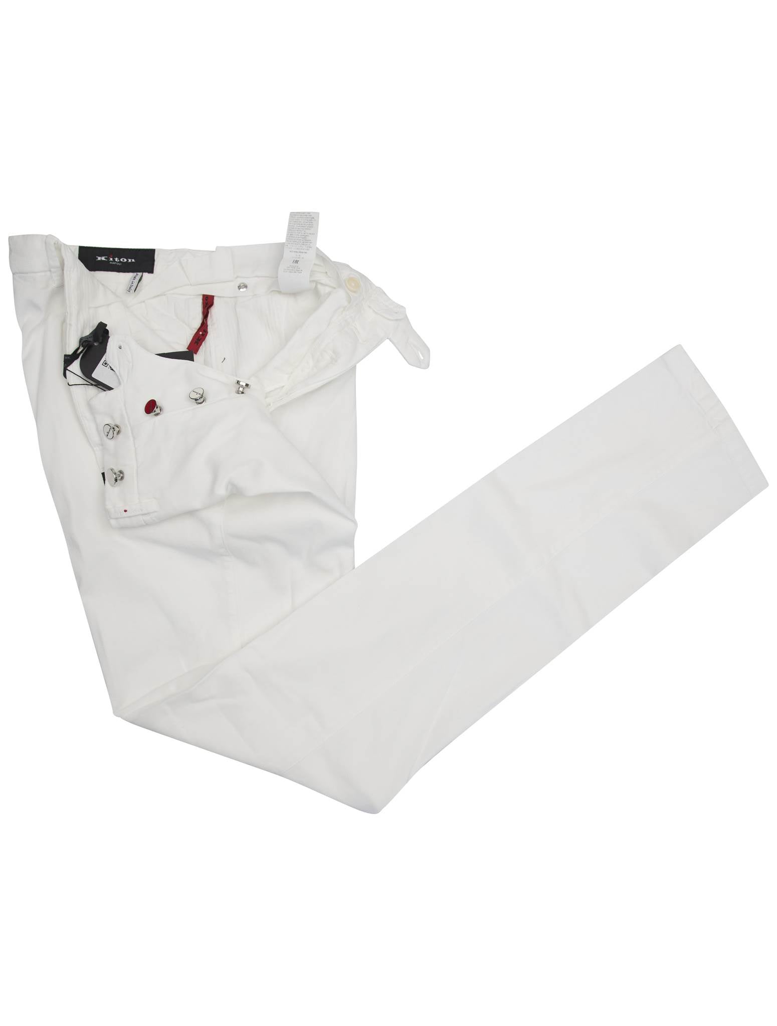 Kiton White Ly Ea Pants - view 2