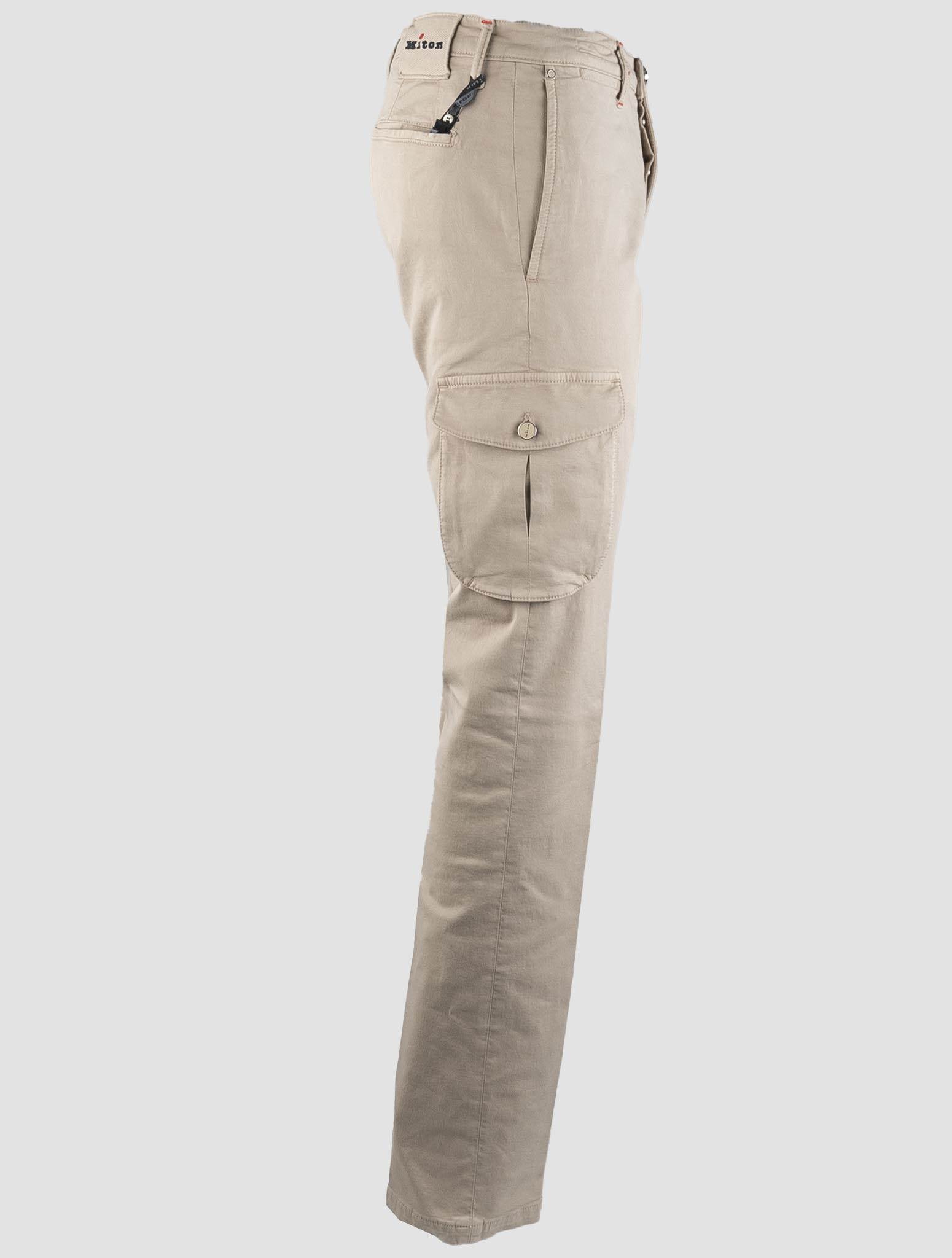 Kiton Beige Cotton Ea Cargo Pants Beige - view 2