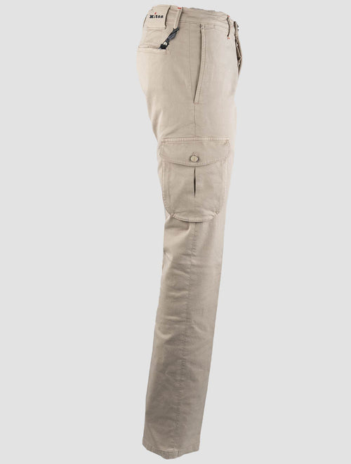 Kiton Beige Cotton Ea Cargo Pants Beige - view 2