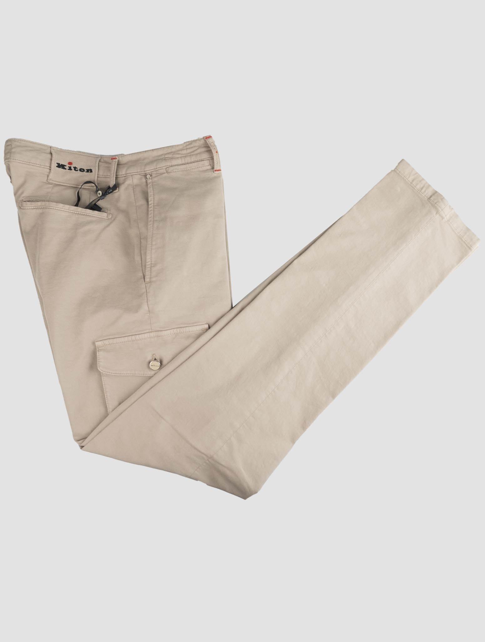 Kiton Beige Cotton Ea Cargo Pants Beige - view 5