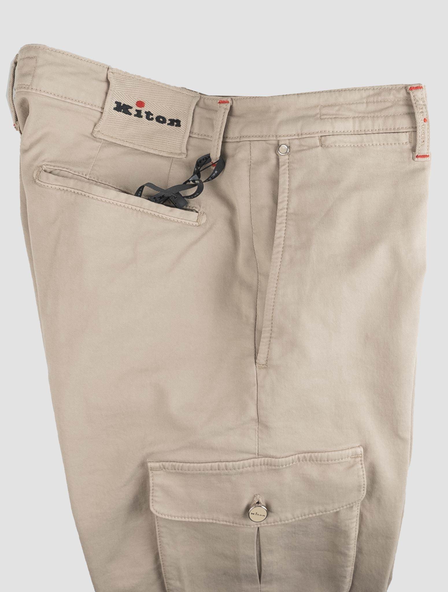 Kiton Beige Cotton Ea Cargo Pants Beige - view 4