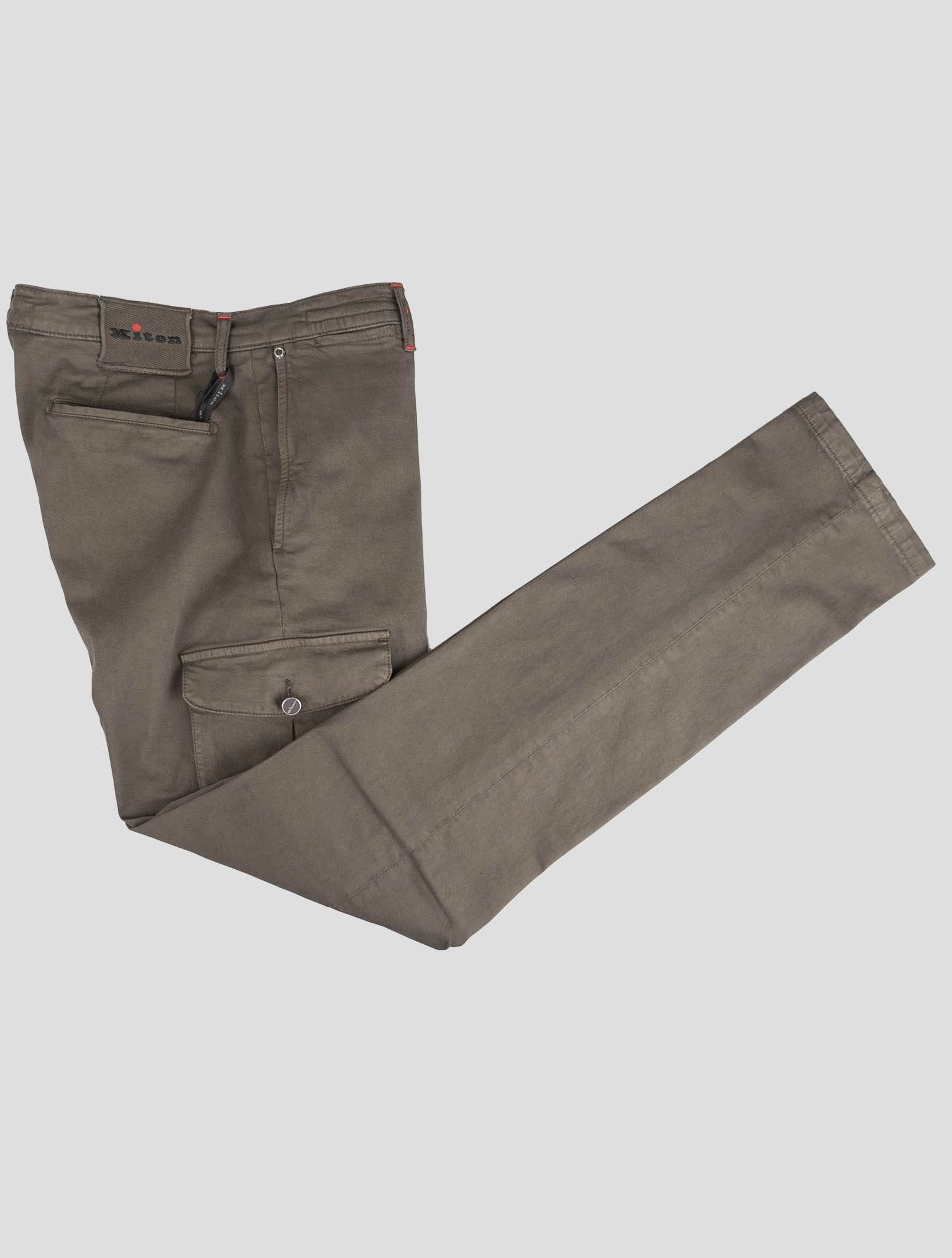 Kiton Brown Cotton Ea Cargo Pant - view 4