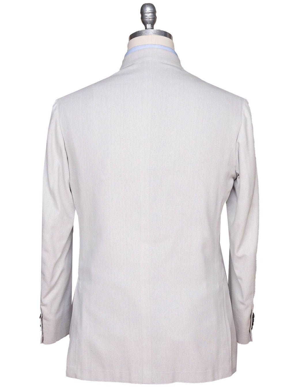 Kiton Gray Silk Blazer — view 5