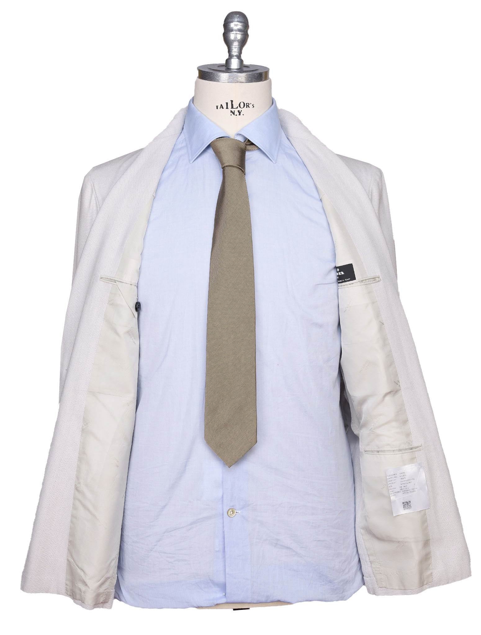 Kiton Gray Silk Blazer — view 4