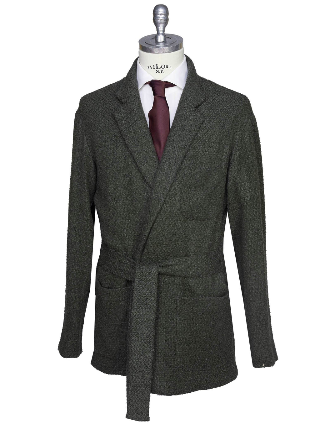 Kiton Light Green Cotton Shirt - view 10