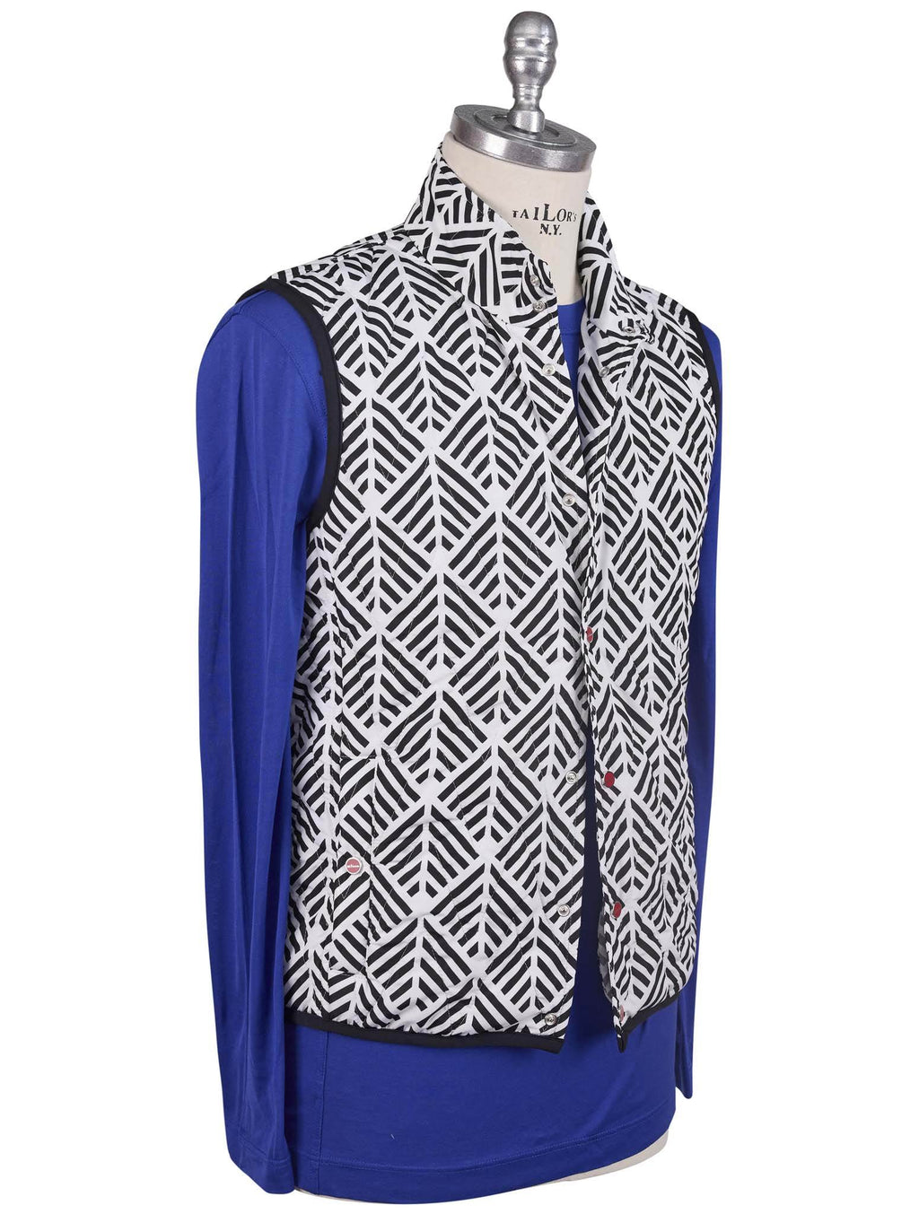 Kiton Black White Pl Vest - view 2