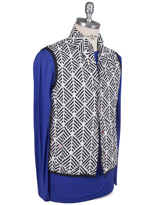 Kiton Black White Pl Vest - view 2