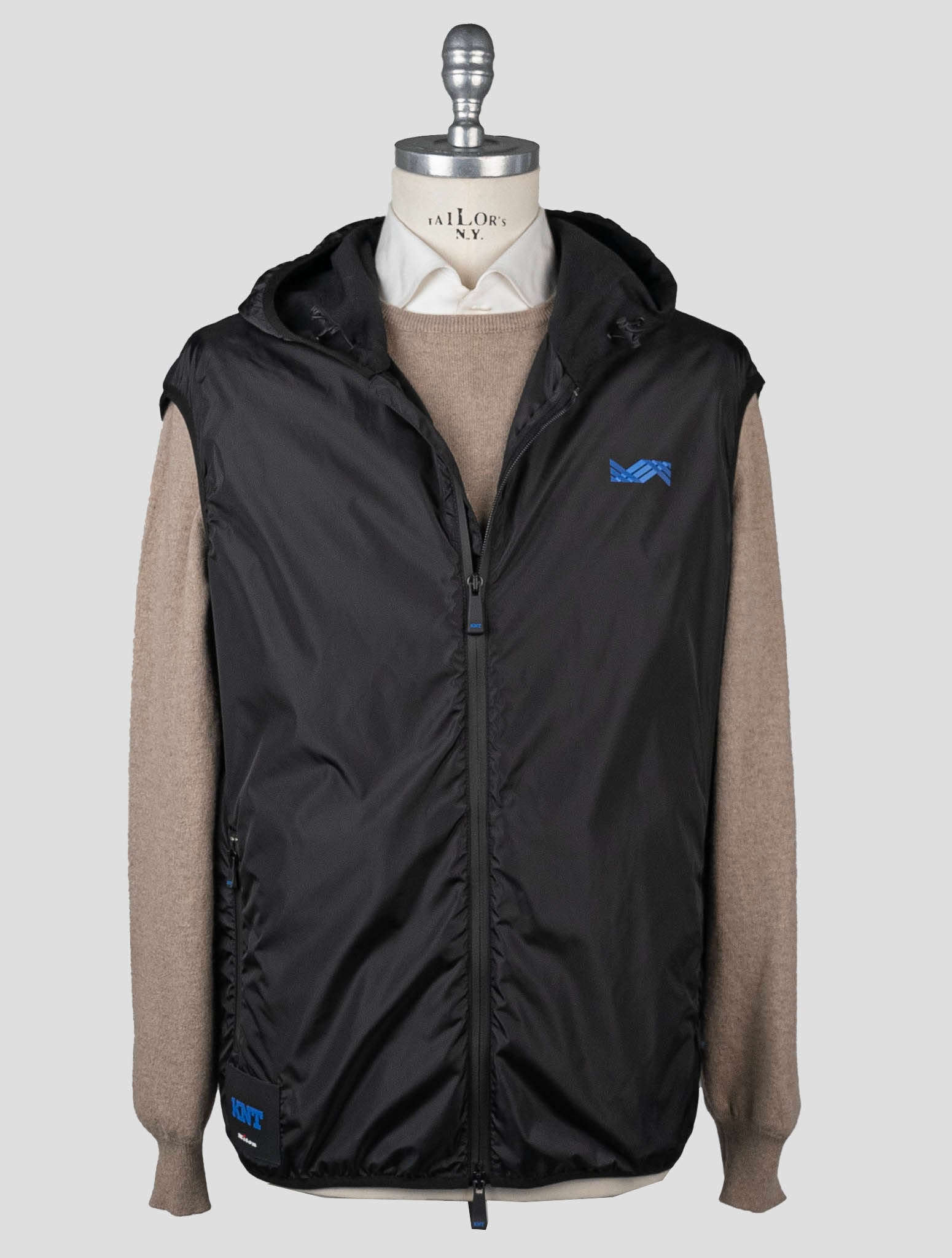Kiton Knt Black Cotton Pa Ea Vest Black