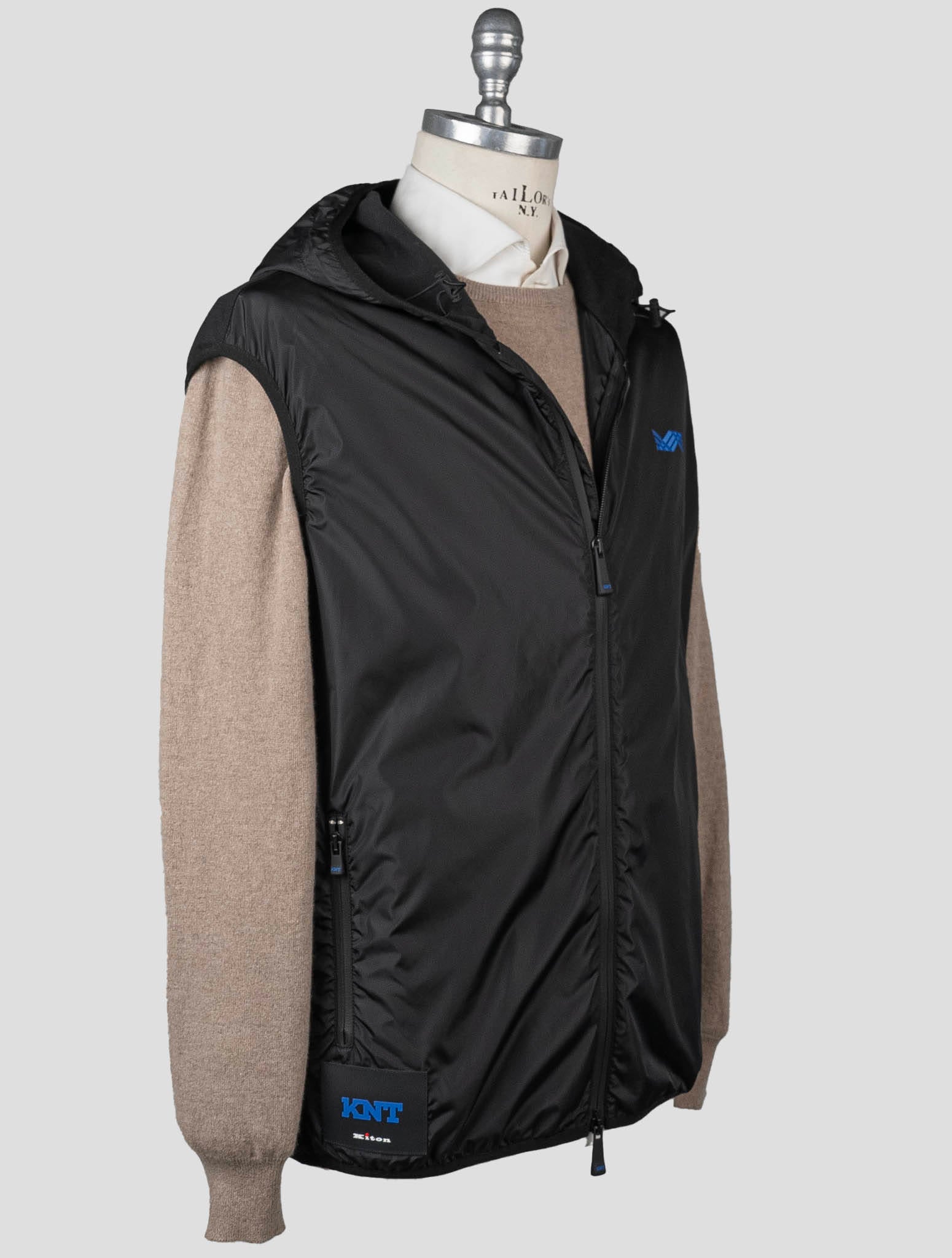 Kiton Knt Black Cotton Pa Ea Vest Black - view 2