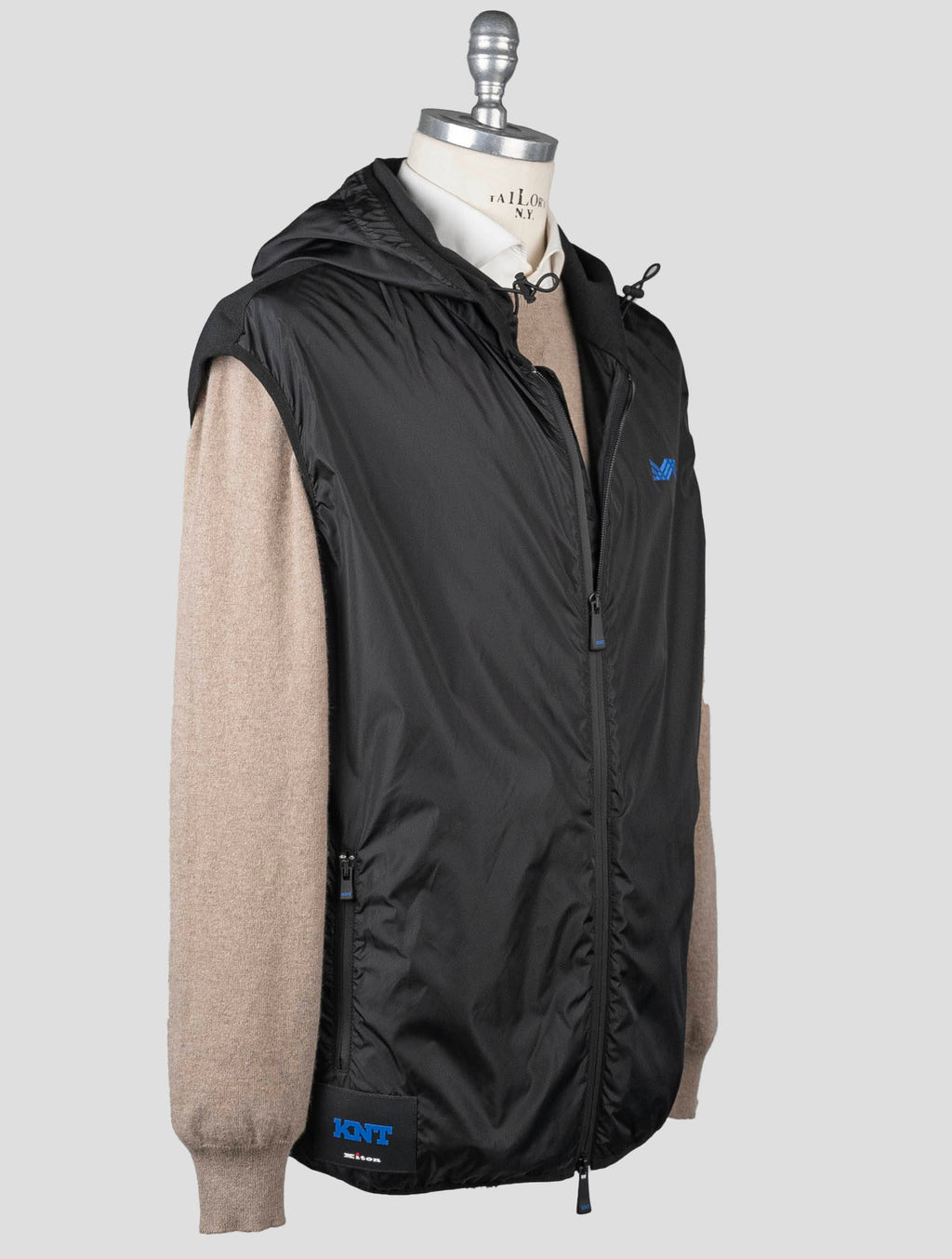 Kiton Knt Black Cotton Pa Ea Vest Black - view 2