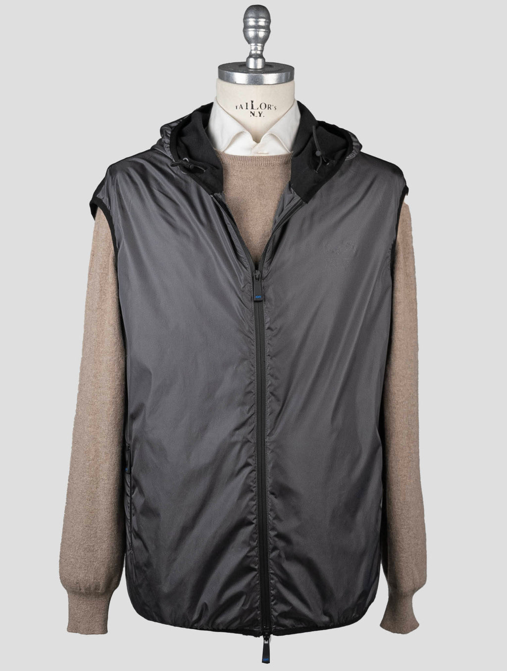 Kiton Knt Gray Black Pa Vest - view 12