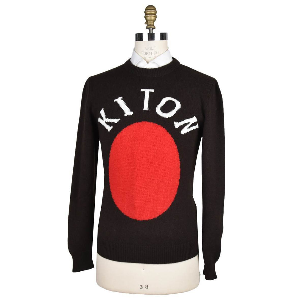 Kiton Brown Cashmere Sweater Crewneck - view 5