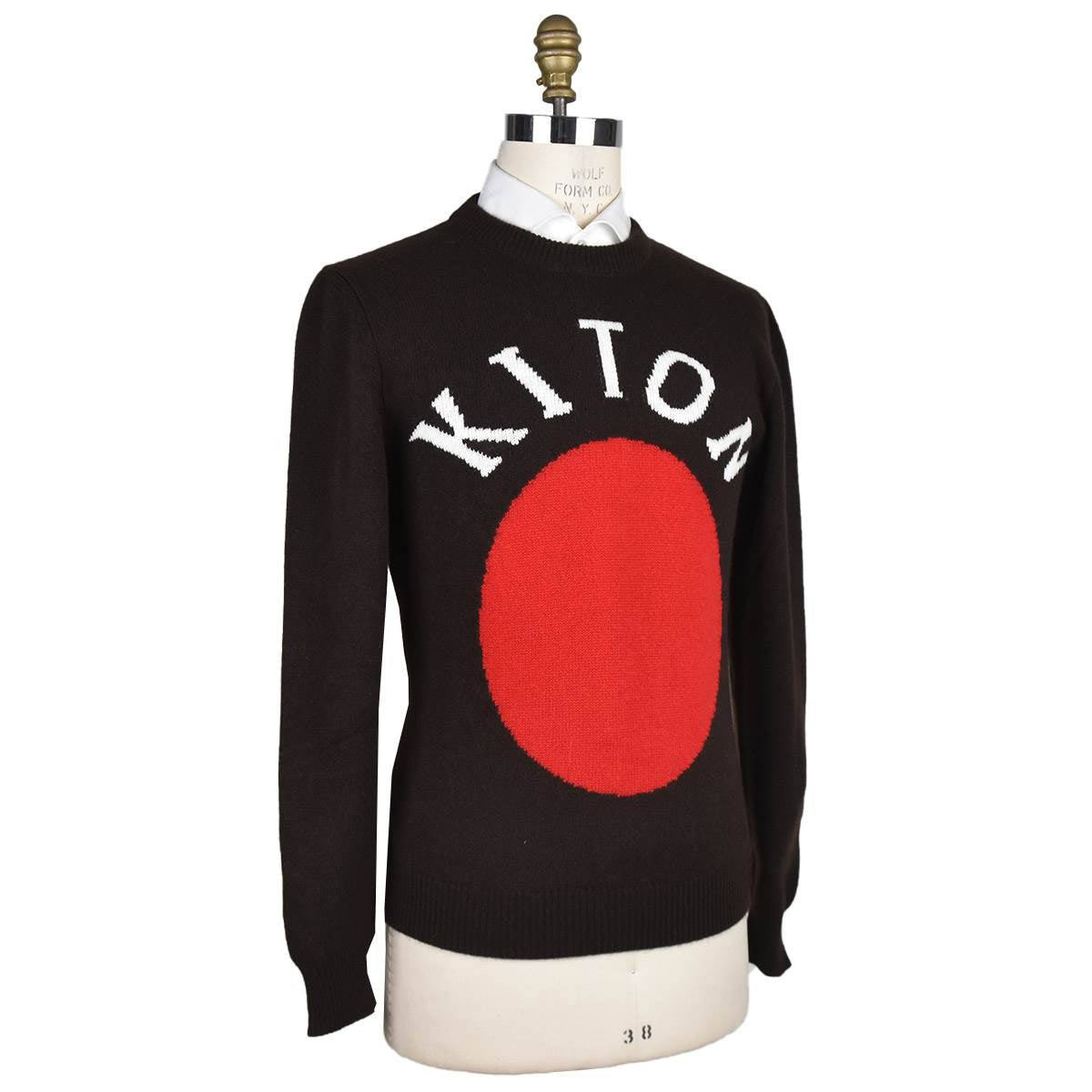 Kiton Brown Cashmere Sweater Crewneck - view 2