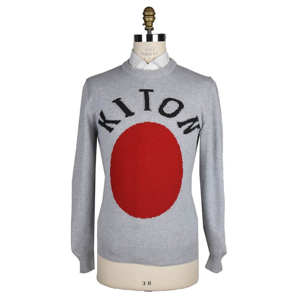 Kiton Gray Cashmere Sweater Crewneck — view 5