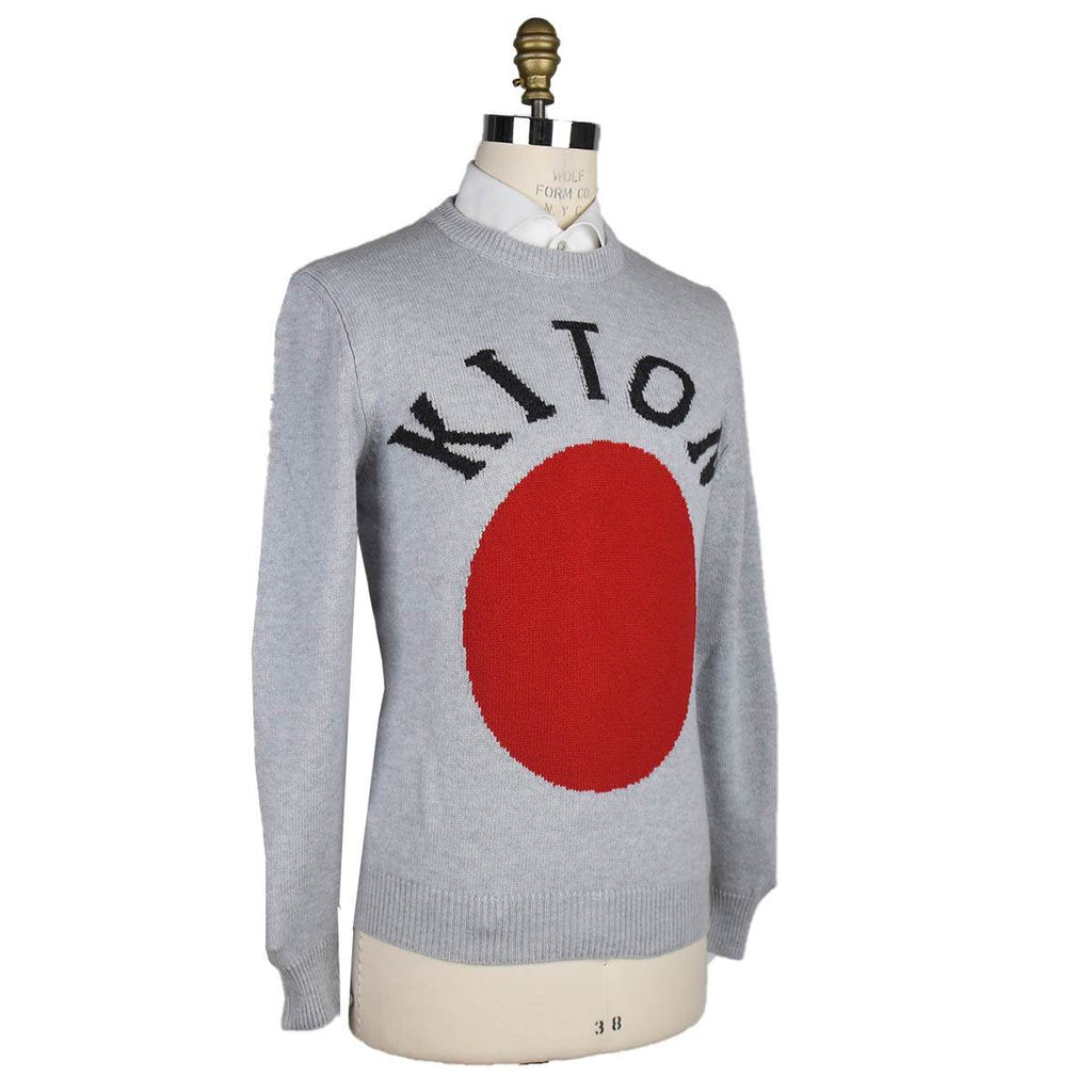 Kiton Gray Cashmere Sweater Crewneck — view 2